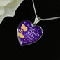 Nuestro Amor Es Para Siempre Stainless Steel or 18k Gold Heart Pendant 18-22"''-Express Your Love Gifts