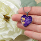 Nuestro Amor Es Para Siempre Stainless Steel or 18k Gold Heart Pendant 18-22"''-Express Your Love Gifts