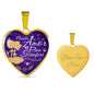Nuestro Amor Es Para Siempre Stainless Steel or 18k Gold Heart Pendant 18-22"''-Express Your Love Gifts