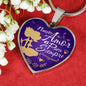 Nuestro Amor Es Para Siempre Stainless Steel or 18k Gold Heart Pendant 18-22"''-Express Your Love Gifts
