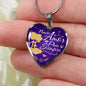 Nuestro Amor Es Para Siempre Stainless Steel or 18k Gold Heart Pendant 18-22"''-Express Your Love Gifts