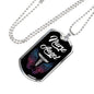 Nurse Angel Caduceus Necklace Stainless Steel or 18k Gold Dog Tag 24" - Express Your Love Gifts
