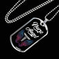 Nurse Angel Caduceus Necklace Stainless Steel or 18k Gold Dog Tag 24" - Express Your Love Gifts