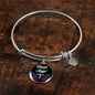 Nurse Angel Gift Stainless Steel or 18k Gold Circle Bangle Bracelet - Express Your Love Gifts