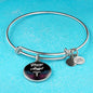 Nurse Angel Gift Stainless Steel or 18k Gold Circle Bangle Bracelet - Express Your Love Gifts