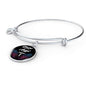 Nurse Angel Gift Stainless Steel or 18k Gold Circle Bangle Bracelet - Express Your Love Gifts
