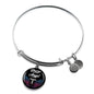 Nurse Angel Gift Stainless Steel or 18k Gold Circle Bangle Bracelet - Express Your Love Gifts