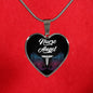Nurse Angel Necklace Stainless Steel or 18k Gold Heart Pendant 18-22" - Express Your Love Gifts