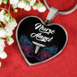 Nurse Angel Necklace Stainless Steel or 18k Gold Heart Pendant 18-22" - Express Your Love Gifts