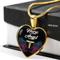 Nurse Angel Necklace Stainless Steel or 18k Gold Heart Pendant 18-22" - Express Your Love Gifts
