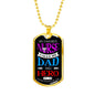 Nurse Dad Nurse Necklace Stainless Steel or 18k Gold Dog Tag W 24" - Express Your Love Gifts