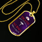 Nurse Death Smiles at Everyone Stainless Steel or 18k Gold Dog Tag w 24" - Express Your Love Gifts