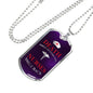 Nurse Death Smiles at Everyone Stainless Steel or 18k Gold Dog Tag w 24" - Express Your Love Gifts