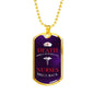 Nurse Death Smiles at Everyone Stainless Steel or 18k Gold Dog Tag w 24" - Express Your Love Gifts