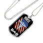 Nurse Gift Caduceus Necklace Stainless Steel or 18k Gold Dog Tag w 24" - Express Your Love Gifts