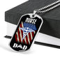 Nurse Gift Caduceus Necklace Stainless Steel or 18k Gold Dog Tag w 24" - Express Your Love Gifts