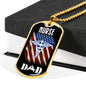Nurse Gift Caduceus Necklace Stainless Steel or 18k Gold Dog Tag w 24" - Express Your Love Gifts