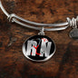 Nurse Gift Rn Nurse Stainless Steel or 18k Gold Circle Bangle Bracelet - Express Your Love Gifts