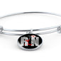 Nurse Gift Rn Nurse Stainless Steel or 18k Gold Circle Bangle Bracelet - Express Your Love Gifts