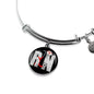 Nurse Gift Rn Nurse Stainless Steel or 18k Gold Circle Bangle Bracelet - Express Your Love Gifts