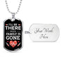 Nurse Necklace Ill Be There Stainless Steel or 18k Gold Dog Tag 24" Chain-Express Your Love Gifts