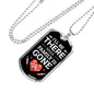 Nurse Necklace Ill Be There Stainless Steel or 18k Gold Dog Tag 24" Chain-Express Your Love Gifts
