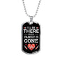 Nurse Necklace Ill Be There Stainless Steel or 18k Gold Dog Tag 24" Chain-Express Your Love Gifts