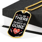 Nurse Necklace Ill Be There Stainless Steel or 18k Gold Dog Tag 24" Chain-Express Your Love Gifts