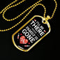 Nurse Necklace Ill Be There Stainless Steel or 18k Gold Dog Tag 24" Chain-Express Your Love Gifts