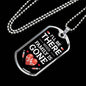 Nurse Necklace Ill Be There Stainless Steel or 18k Gold Dog Tag 24" Chain-Express Your Love Gifts
