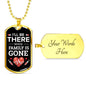 Nurse Necklace Ill Be There Stainless Steel or 18k Gold Dog Tag 24" Chain-Express Your Love Gifts