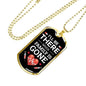 Nurse Necklace Ill Be There Stainless Steel or 18k Gold Dog Tag 24" Chain-Express Your Love Gifts