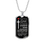 Nurse Prayer Necklace Stainless Steel or 18k Gold Dog Tag 24" Chain-Express Your Love Gifts