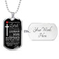 Nurse Prayer Necklace Stainless Steel or 18k Gold Dog Tag 24" Chain-Express Your Love Gifts