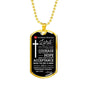 Nurse Prayer Necklace Stainless Steel or 18k Gold Dog Tag 24" Chain-Express Your Love Gifts