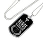 Nurse Warrior First Responder Necklace Stainless Steel or 18k Gold Dog Tag w 24" - Express Your Love Gifts