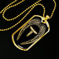Nurses Are Angels Christian Gift Stainless Steel or 18k Gold Dog Tag W 24" - Express Your Love Gifts
