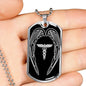 Nurses Are Angels Christian Gift Stainless Steel or 18k Gold Dog Tag W 24" - Express Your Love Gifts