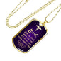Nurses Prayer Christian Nurse Necklace Stainless Steel or 18k Gold Dog Tag W 24" - Express Your Love Gifts