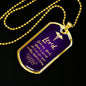 Nurses Prayer Christian Nurse Necklace Stainless Steel or 18k Gold Dog Tag W 24" - Express Your Love Gifts