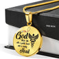 Nurses Prayer Nurse Gift Circle Necklace Stainless Steel or 18k Gold 18-22" - Express Your Love Gifts