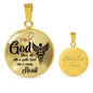 Nurses Prayer Nurse Gift Circle Necklace Stainless Steel or 18k Gold 18-22" - Express Your Love Gifts