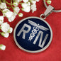 Nursing Gift Circle Necklace Stainless Steel or 18k Gold 18-22" - Express Your Love Gifts