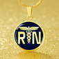 Nursing Gift Circle Necklace Stainless Steel or 18k Gold 18-22" - Express Your Love Gifts