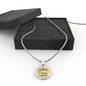 Nursing Is My Skill But Caring Is My Profession Rn Circle Necklace Stainless Steel or 18k Gold 18-22"-Express Your Love Gifts
