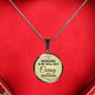 Nursing Is My Skill But Caring Is My Profession Rn Circle Necklace Stainless Steel or 18k Gold 18-22"-Express Your Love Gifts