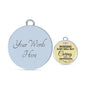Nursing Is My Skill But Caring Is My Profession Rn Circle Necklace Stainless Steel or 18k Gold 18-22"-Express Your Love Gifts