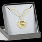 Nursing Is My Skill But Caring Is My Profession Rn Circle Necklace Stainless Steel or 18k Gold 18-22"-Express Your Love Gifts
