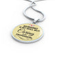 Nursing Is My Skill But Caring Is My Profession Rn Circle Necklace Stainless Steel or 18k Gold 18-22"-Express Your Love Gifts
