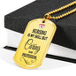 Nursing Is My Skill Nurse Necklace Stainless Steel or 18k Gold Dog Tag 24" Chain-Express Your Love Gifts